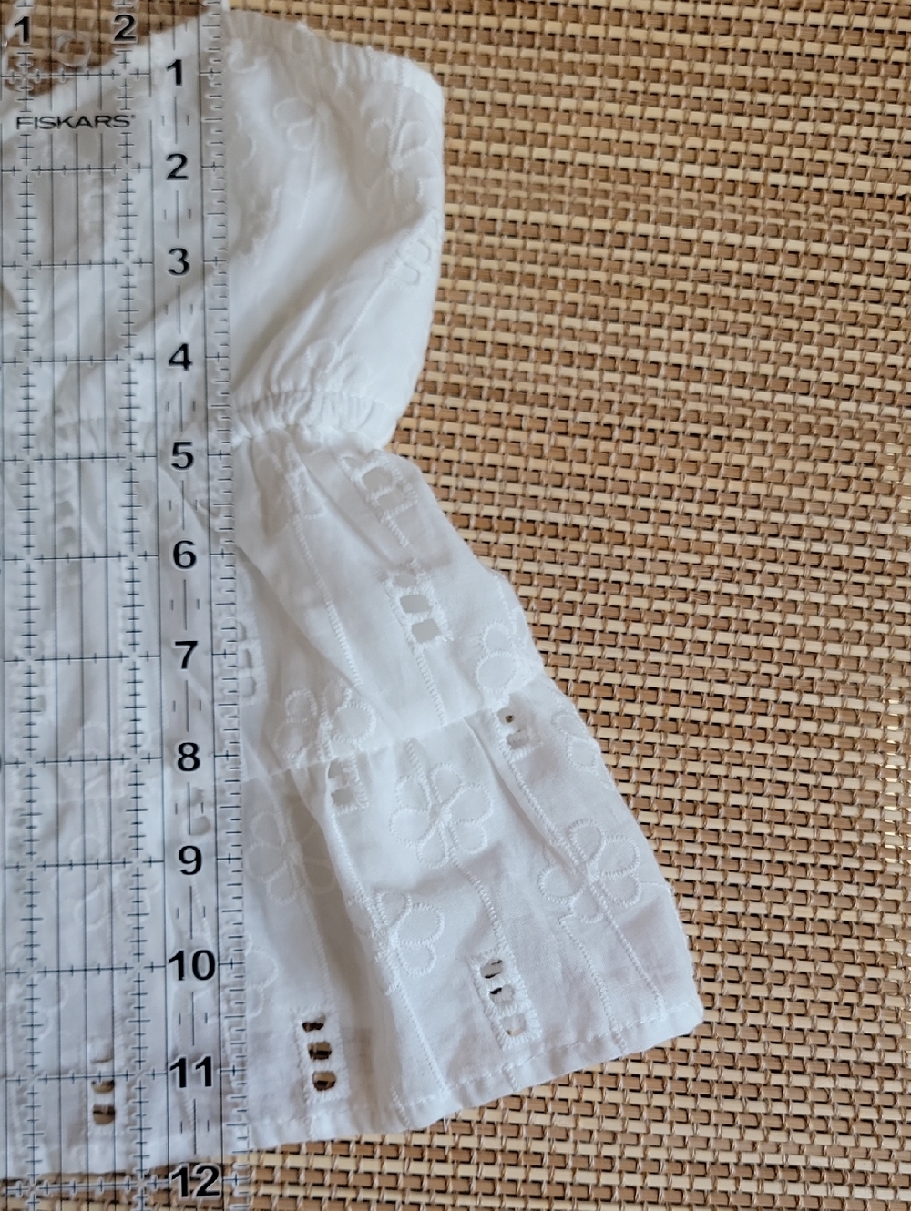 Kirious White Eyelet Tie-Front Cami Top - Picture 7 of 8